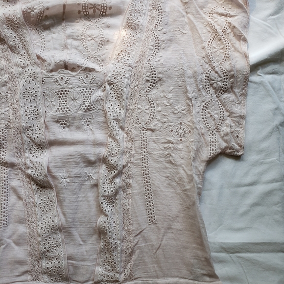 Women's Zara Pink Cotton Beach Cover, Size M - Picture 4 of 7